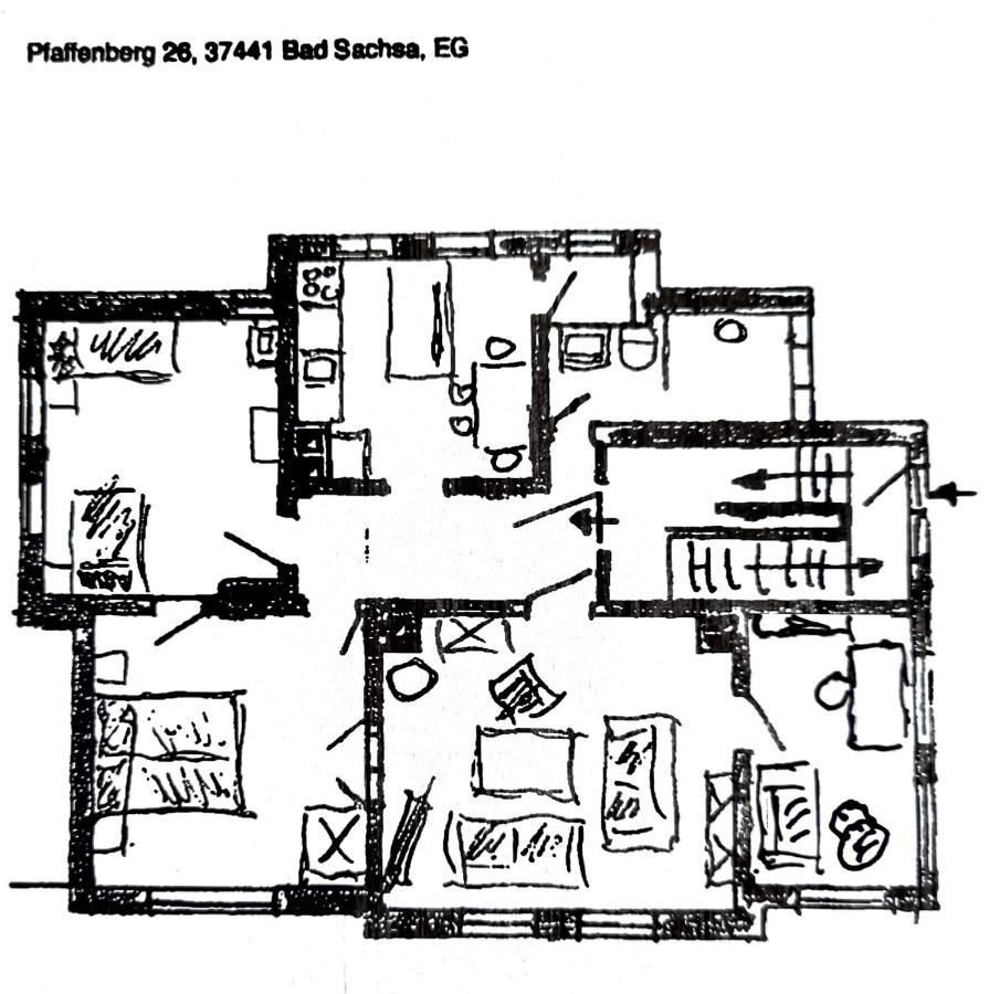 Ferienwohnung Sonneck Bad Sachsa Exterior foto